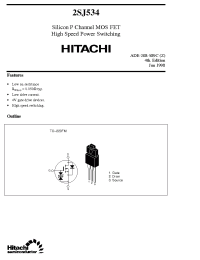 Datasheet 2SJ534 manufacturer Hitachi