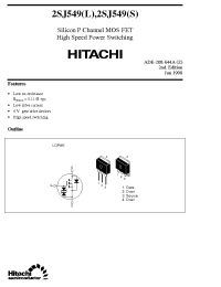 Datasheet 2SJ549 manufacturer Hitachi