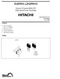 Datasheet 2SJ550S manufacturer Hitachi