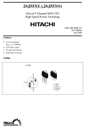 Datasheet 2SJ553 manufacturer Hitachi
