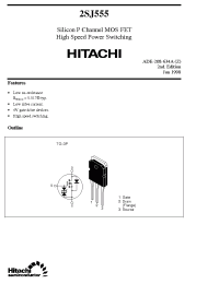 Datasheet 2SJ555 manufacturer Hitachi