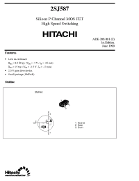 Datasheet 2SJ587 manufacturer Hitachi