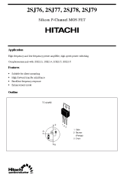 Datasheet 2SJ76 manufacturer Hitachi