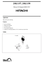 Datasheet 2SK1167 manufacturer Hitachi