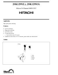 Datasheet 2SK1299 manufacturer Hitachi
