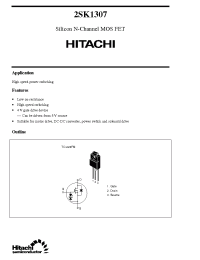 Datasheet 2SK1307 manufacturer Hitachi