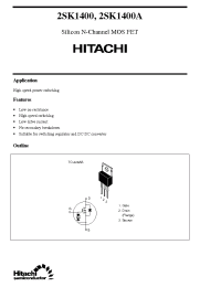Datasheet 2SK1400A manufacturer Hitachi