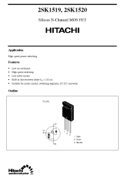 Datasheet 2SK1520 manufacturer Hitachi