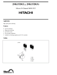 Datasheet 2SK1528S manufacturer Hitachi