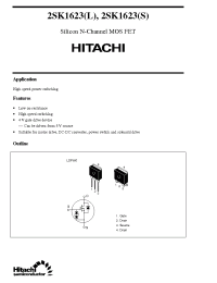 Datasheet 2SK1623S manufacturer Hitachi