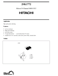 Datasheet 2SK1772 manufacturer Hitachi