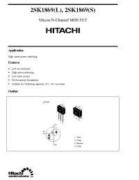 Datasheet 2SK1869 manufacturer Hitachi