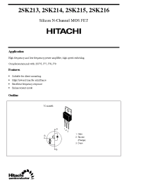 Datasheet 2SK213 manufacturer Hitachi