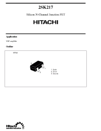 Datasheet 2SK217 manufacturer Hitachi
