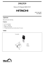 Datasheet 2SK2529 manufacturer Hitachi