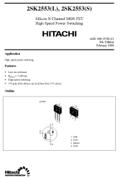 Datasheet 2SK2553L manufacturer Hitachi