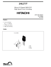 Datasheet 2SK2737 manufacturer Hitachi