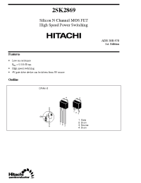 Datasheet 2SK2869 manufacturer Hitachi