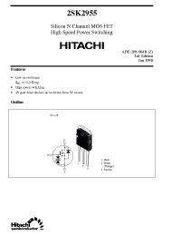 Datasheet 2SK2955 manufacturer Hitachi