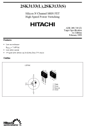 Datasheet 2SK3133 manufacturer Hitachi