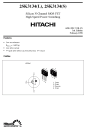 Datasheet 2SK3134 manufacturer Hitachi