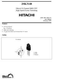 Datasheet 2SK3148 manufacturer Hitachi