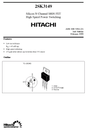 Datasheet 2SK3149 manufacturer Hitachi