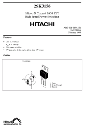 Datasheet 2SK3156 manufacturer Hitachi