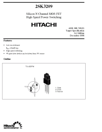 Datasheet 2SK3209 manufacturer Hitachi