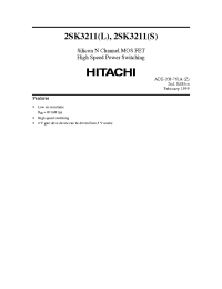 Datasheet 2SK3211 manufacturer Hitachi