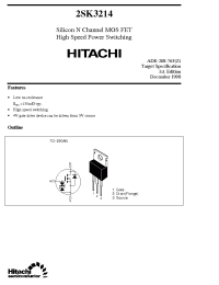 Datasheet 2SK3214 manufacturer Hitachi