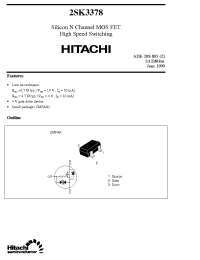 Datasheet 2SK3378 manufacturer Hitachi