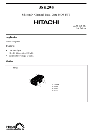 Datasheet 3SK295 manufacturer Hitachi