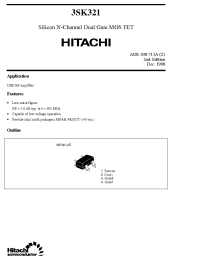 Datasheet 3SK321 manufacturer Hitachi