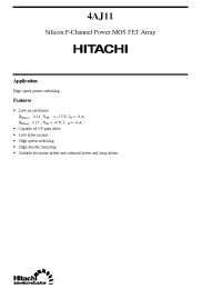 Datasheet 4AJ11 manufacturer Hitachi