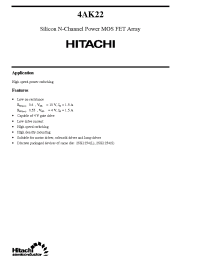Datasheet 4AK22 manufacturer Hitachi