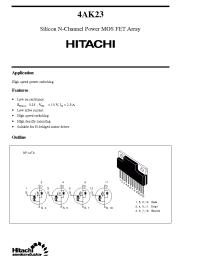 Datasheet 4AK23 manufacturer Hitachi
