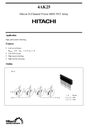 Datasheet 4AK25 manufacturer Hitachi