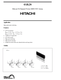Datasheet 4AK26 manufacturer Hitachi