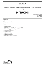Datasheet 6AM13 manufacturer Hitachi