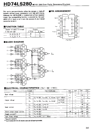 Datasheet 74LS280 manufacturer Hitachi