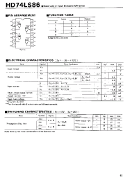 Datasheet 74LS86 manufacturer Hitachi