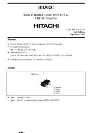 Datasheet BB302C manufacturer Hitachi