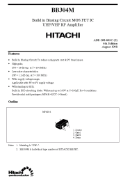 Datasheet BB304M manufacturer Hitachi