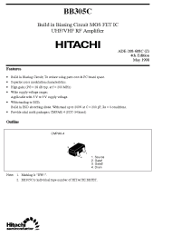 Datasheet BB305C manufacturer Hitachi