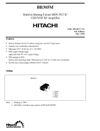 Datasheet BB305M manufacturer Hitachi