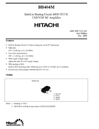 Datasheet BB404 manufacturer Hitachi