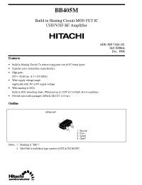 Datasheet BB405 manufacturer Hitachi