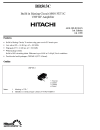 Datasheet BB503C manufacturer Hitachi