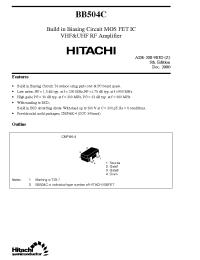 Datasheet BB504C manufacturer Hitachi